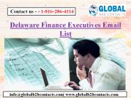 Delaware Finance Executives Email List