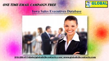 Iowa Sales Executives Database