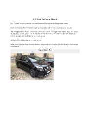 Bus Charter Munich - Coach Hire Rental Company