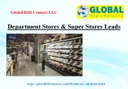 Department Stores & Super Stores Leads