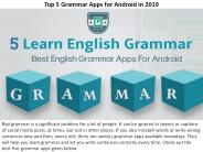 Top 5 Grammar Apps for Android in 2019