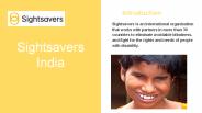 Sightsavers- NGO to help blind people