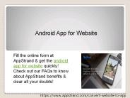 Android App for Website