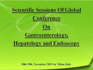 Gastro COnference 2019