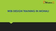 Web Design Training In Mohali