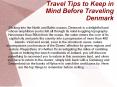 Denmark Travel Tips PowerPoint PPT Presentation