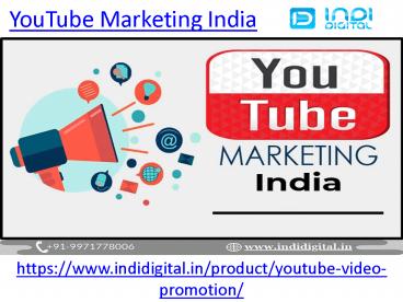 Get the best YouTube Marketing in India