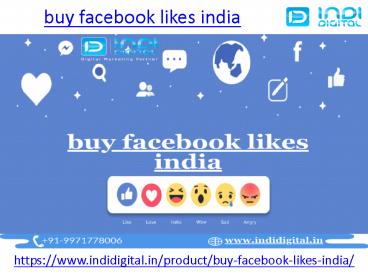 How to buy real facebook likes in india