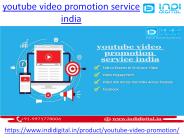 Get best youtube video promotion service india