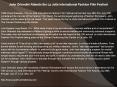 John Orlandini Attends the La Jolla International Fashion Film Festival PowerPoint PPT Presentation