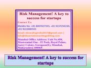 Risk Management! A key to success for startups
