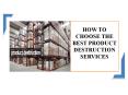 Product Destruction Services- Allshred services PowerPoint PPT Presentation