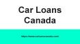 How to get a Bad Credit Car Loan in Canada PowerPoint PPT Presentation
