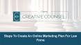 Steps To Create An Online Marketing Plan For Law Firms PowerPoint PPT Presentation