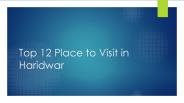 Place to Visit in Haridwar
