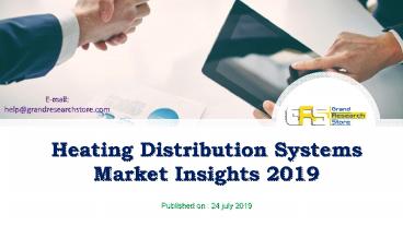Heating distribution systems market insights 2019