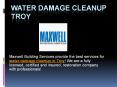 Water Damage Cleanup Troy PowerPoint PPT Presentation