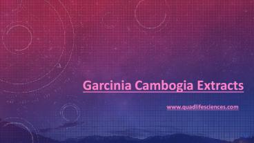 Garcinia cambogia extracts