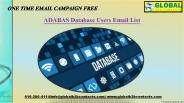 ADABAS Database Users Email List