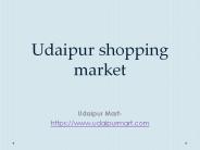 Udaipur shopping market