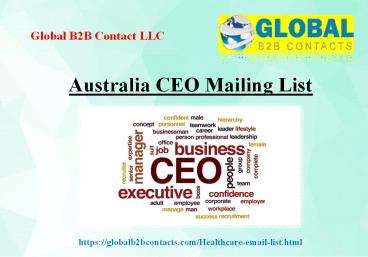 Australia CEO Mailing List