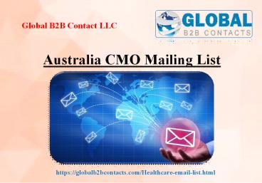 Australia CMO Mailing List