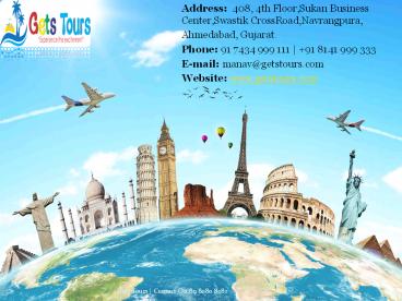 Domestic Tours Packages in Ahmedabad | Gets Tours