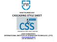 Cascading Style Sheets - Department of Computer Engineering PowerPoint PPT Presentation