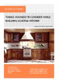 Things You Need To Consider While Building a Custom Kitchen PowerPoint PPT Presentation