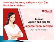 www.mcafee.com/activate - How Get MacAfee Antivirus