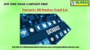 Enterprise DB Database Email List