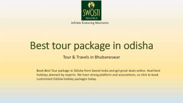 Best Tour Package in Odisha