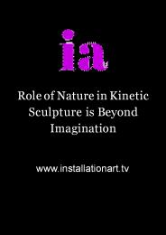 Role of Nature in Kinetic Sculpture is Beyond Imagination