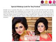 Special Makeup Look for Teej Festival