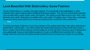 Look Beautiful With Indian Embroidery Saree Fashion