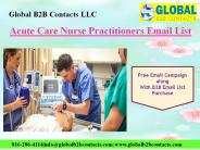 Acute Care Nurse Practitioners Email List