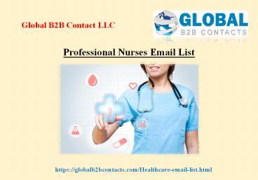 Professional Nurses Email List