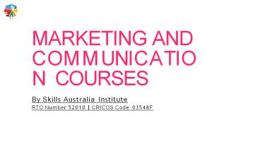Marketing and Communication Courses At SAI