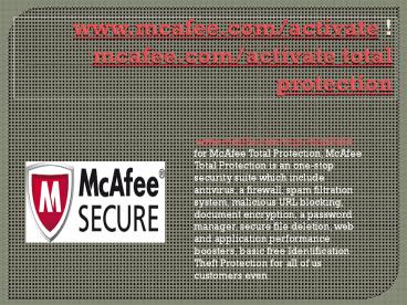 mcafee total protection