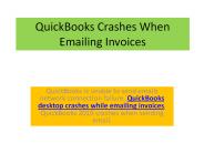 Quickbooks 2018 crashes when sending email