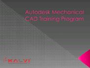 Autodesk Mechanical CAD Training Program