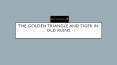The golden triangle and tiger in old ruins PowerPoint PPT Presentation