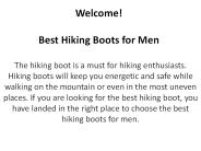 Best Hiking Boots for Men
