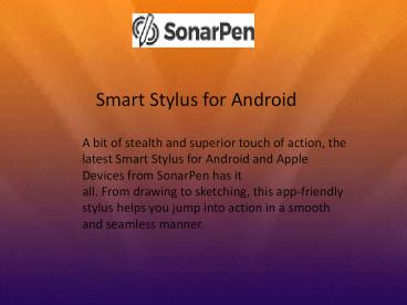 Smart Stylus for Android