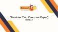 CBSE Previous Year Questions for Exam Preparation PowerPoint PPT Presentation