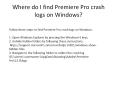 Important Question about Adobe Premiere Pro PowerPoint PPT Presentation