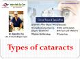 types of cataracts PowerPoint PPT Presentation