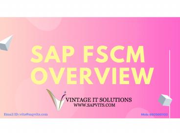 Sap Fscm Online Training in Bangalore
