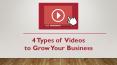 4 Types of Videos to Grow Your Business PowerPoint PPT Presentation