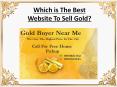 Which is the best website to sell gold